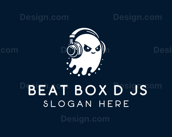 DJ Headphone Ghost Logo