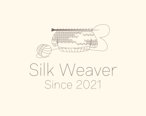 Sweater Knitting Thread logo design