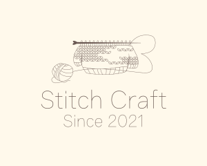 Sweater Knitting Thread logo design