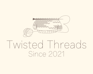 Sweater Knitting Thread logo design