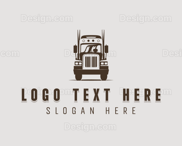 Trailer Truck Automotive Vehicle Logo