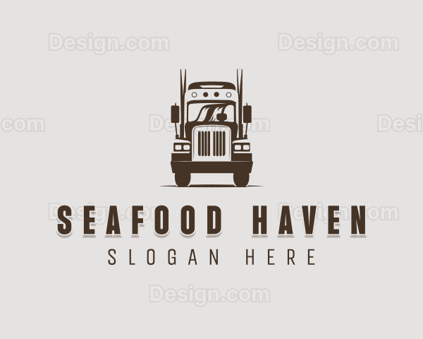 Trailer Truck Automotive Vehicle Logo