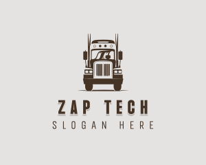 Trailer Truck Automotive Vehicle Logo