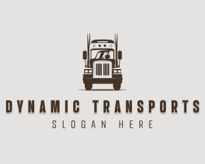 Trailer Truck Automotive Vehicle logo design