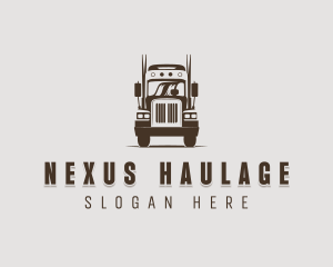 Trailer Truck Automotive Vehicle logo design