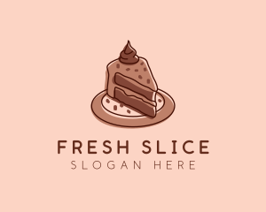 Chocolate Cake Dessert logo design