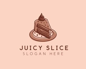 Chocolate Cake Dessert logo design