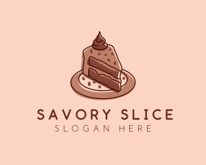 Chocolate Cake Dessert logo design