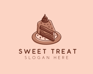 Chocolate Cake Dessert logo design