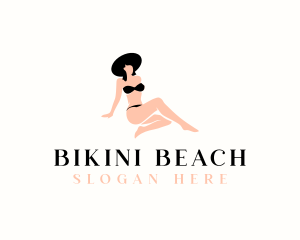 Woman Sexy Bikini logo design