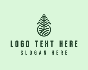 Seedling Tree Plant Logo