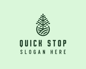 Seedling Tree Plant logo design