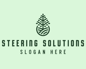 Seedling Tree Plant logo design