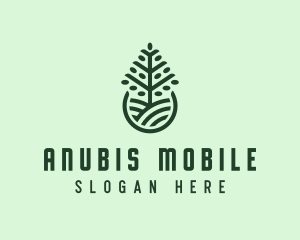 Seedling Tree Plant logo design