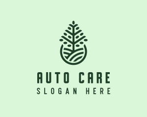 Seedling Tree Plant logo design