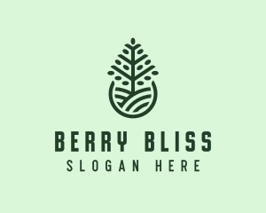 Seedling Tree Plant logo design