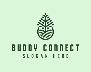 Seedling Tree Plant logo design