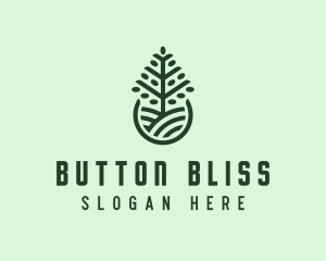 Seedling Tree Plant logo design