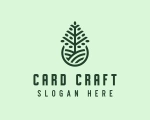 Seedling Tree Plant logo design