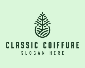 Seedling Tree Plant logo design