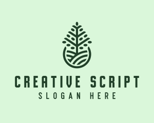 Seedling Tree Plant logo design