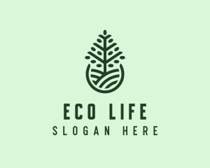 Seedling Tree Plant logo design