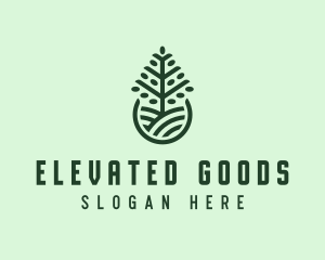 Seedling Tree Plant logo design