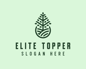 Seedling Tree Plant logo design