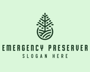 Seedling Tree Plant logo design