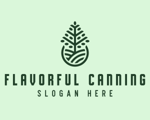 Seedling Tree Plant logo design