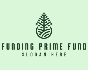 Seedling Tree Plant logo design