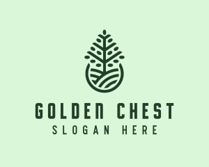 Seedling Tree Plant logo design