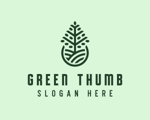 Seedling Tree Plant logo design