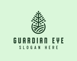 Seedling Tree Plant logo design