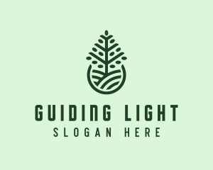 Seedling Tree Plant logo design