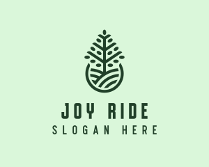 Seedling Tree Plant logo design