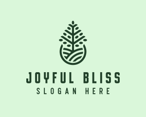 Seedling Tree Plant logo design