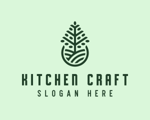 Seedling Tree Plant logo design