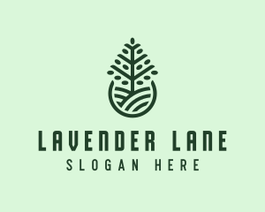 Seedling Tree Plant logo design