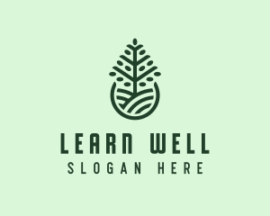 Seedling Tree Plant logo design