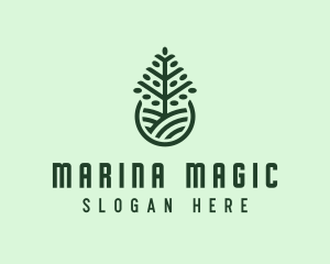 Seedling Tree Plant logo design