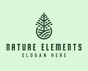 Seedling Tree Plant logo design