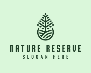 Seedling Tree Plant logo design