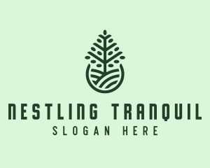 Seedling Tree Plant logo design