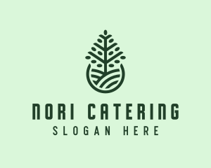 Seedling Tree Plant logo design