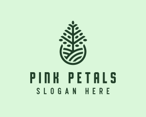 Seedling Tree Plant logo design