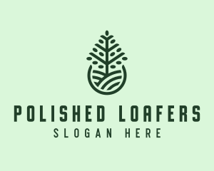 Seedling Tree Plant logo design