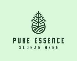 Seedling Tree Plant logo design