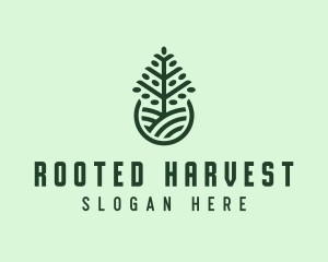 Seedling Tree Plant logo design