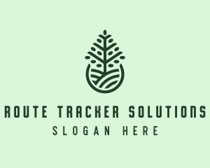 Seedling Tree Plant logo design